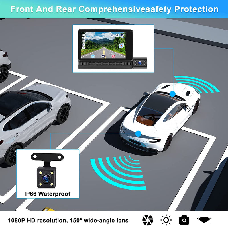 1080P HD Dash Cam Front and Rear