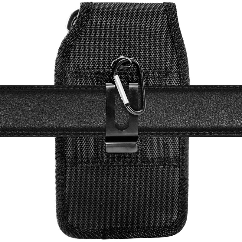 Universal 6.3” Large Nylon Vertical Pouch With Front Buckle