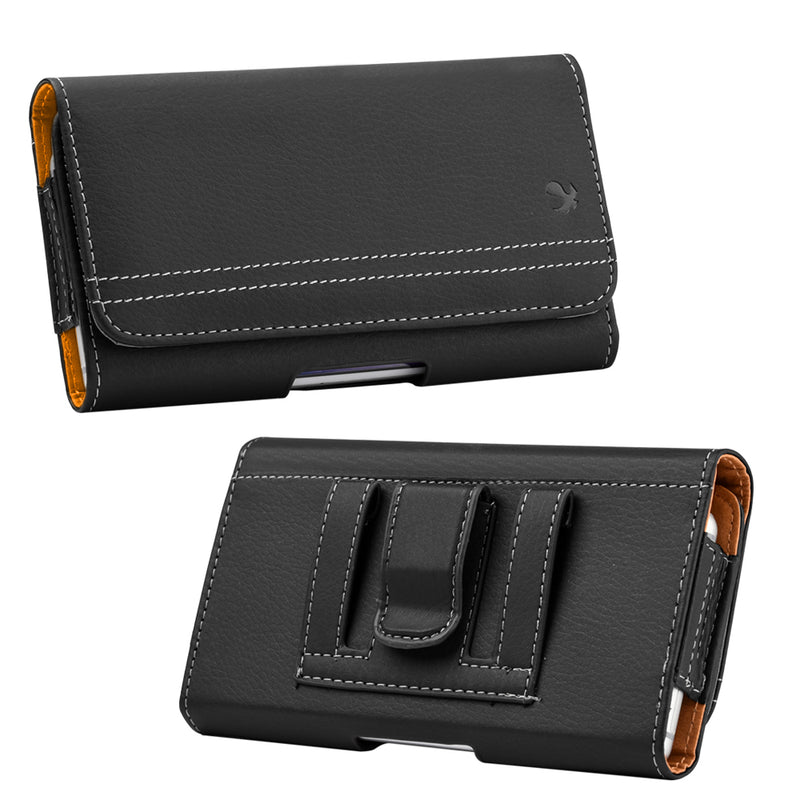 Cellphone Mobile Horizontal Universal Case PU Leather Pouch With Dual Card Slot - 2 COLOR OPTIONS