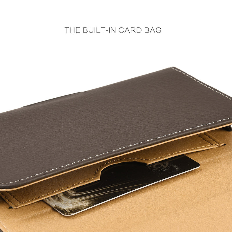 Cellphone Mobile Horizontal Universal Case PU Leather Pouch With Dual Card Slot - 2 COLOR OPTIONS