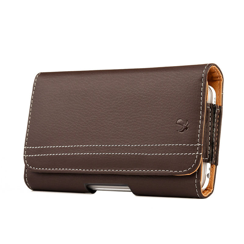 Cellphone Mobile Horizontal Universal Case PU Leather Pouch With Dual Card Slot - 2 COLOR OPTIONS