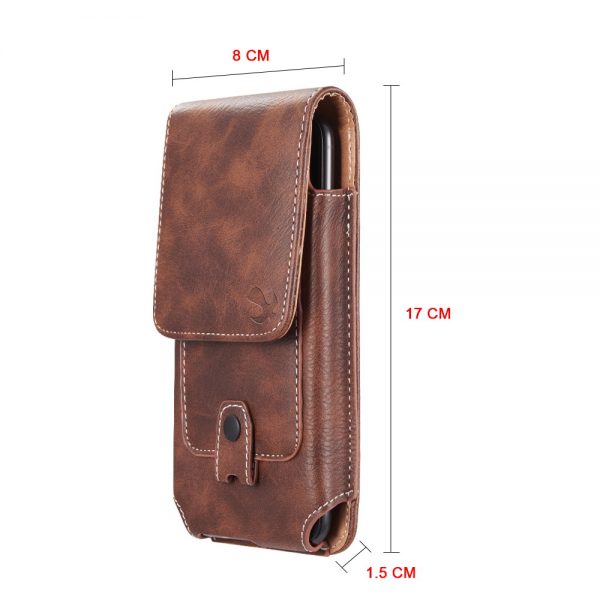 Cellphone Mobile Premium Faux Leather Vertical Universal Case Pouch With Dual Card Slot - 2 COLOR OPTIONS