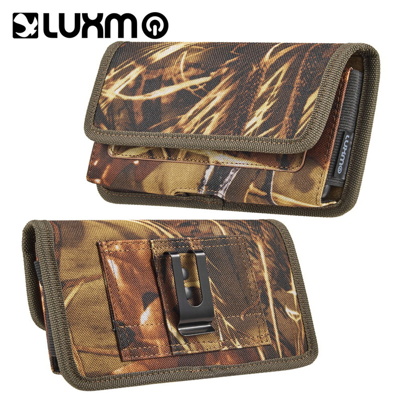 Cellphone Extra Large Size 7 Inches Nylon Horizontal Mobile Pouch With Dual Card Slot – TREE CAMO