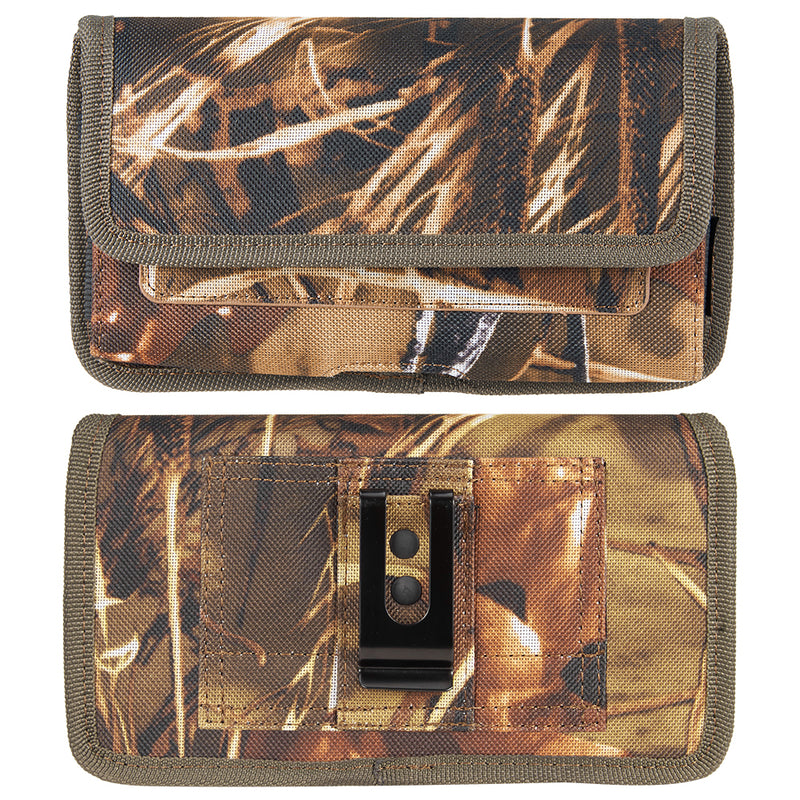 Cellphone Extra Large Size 7 Inches Nylon Horizontal Mobile Pouch With Dual Card Slot – TREE CAMO