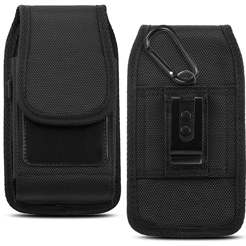 Universal 5.5" Nylon Vertical Holster Pouch - Black