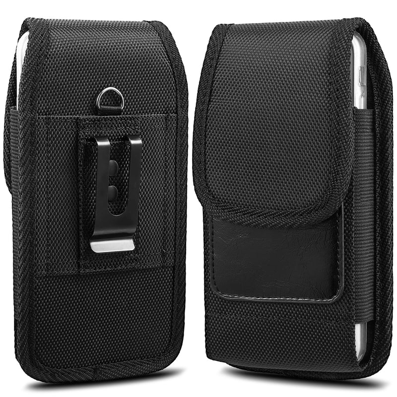 Universal 5.5" Nylon Vertical Holster Pouch - Black